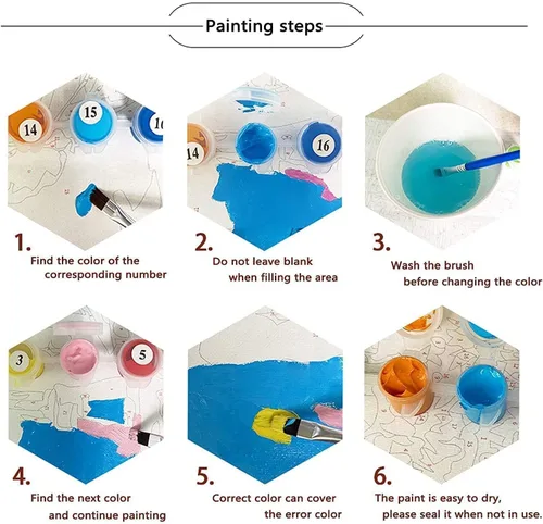 Miniatura 3 de ARPADAMO Kits de pintura por números para adultos principiantes, prensa digital fácil acrílico gato negro 4 piezas de pintura, kit digital de prensa