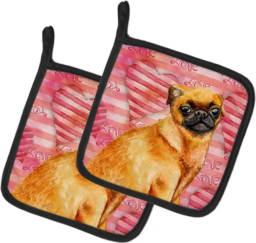 Miniatura 153 de Caroline's Treasures BB9655PTHD - Juego de soportes para ollas de cocina resistentes al calor, almohadillas calientes para horno, 7 1/2 x 7 1/2