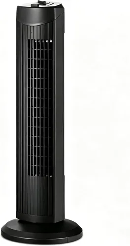 COSTWAY Ventilador de torre, ventilador de torre oscilante de 28 pulgadas, enfriamiento silencioso para toda la habitación, 3 velocidades, 3 modos