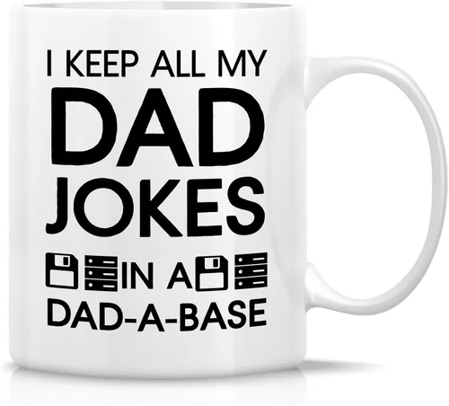 Miniatura 9 de Retreez - Taza divertida con texto en inglés "No. 1 Dad", 325 ml, tazas de cerámica, mensajes divertidos, sarcásticos, motivacionales, regalos