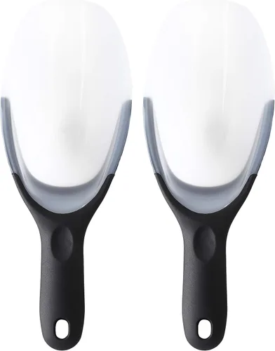 Miniatura 19 de Spring Chef Pala magnética para hielo para congelador, pala de hielo translúcida de plástico flexible sin BPA con mango de agarre suave, pala