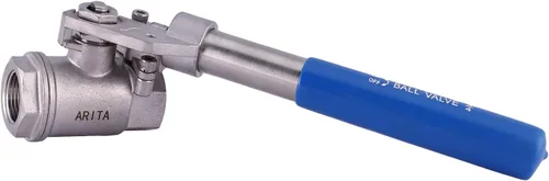 Miniatura 10 de ARITA Válvula de bola con mango "Deadman" de 1-1/2", acero inoxidable 304 Puerto completo 1500PSI para agua, petróleo y gas, NPT hembra