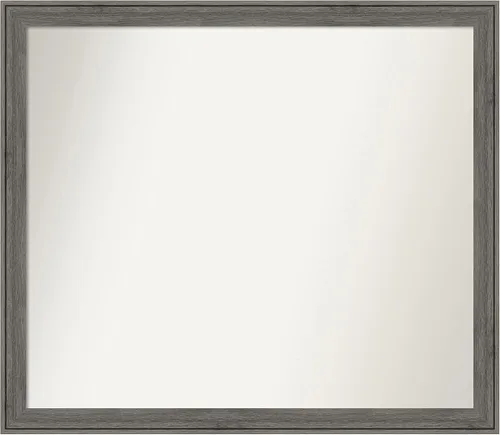 Miniatura 209 de Amanti Art Espejo personalizado, espejo de baño gris plomo a rayas, espejo de pared o espejo de tocador de baño sobre el fregadero