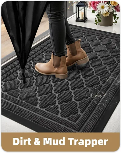 Miniatura 6 de Color&Geometry Tapetes para Puerta Delantera Alfombrilla de Puerta Exterior para Entrada Exterior Casa Entrada Porche Trasero Patio Impermeable