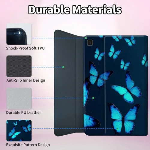 Miniatura 6 de Para Samsung Galaxy Tab S6 Lite Funda 2022/2020 Teclado Inalámbrico Desmontable Y Cubierta De Soporte De Cuero PU Funda Protectora Para Samsung