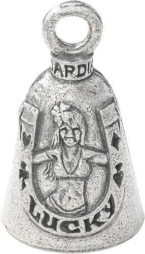 Miniatura 13 de Guardian Bell Sentiment Bell con llavero y bolsa de terciopelo negro Campana de motocicleta Peltre sin plomo Fabricado en Estados Unidos