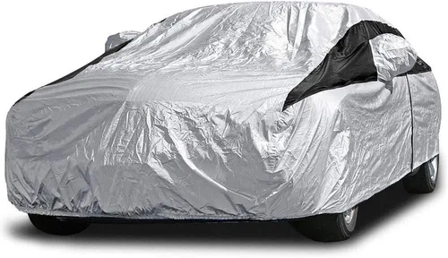 Miniatura 9 de Titan Premium - Funda de coche PEVA multicapa para sedanes compactos de 176 a 185 pulgadas. Impermeable, protección UV, forro protector