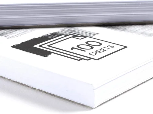 Miniatura 7 de ARTISTIK Bloc de bocetos en espiral, cuaderno de bocetos perforado de 100 hojas para lápiz, pastel y crayón, 3.53 oz/m² (68 libras), bloc de bocetos
