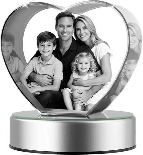 Miniatura 16 de Foto de cristal 3D, regalo personalizado para ella, él, mamá, papá, padre, regalo para parejas – Foto personalizada en cristal, única para Paisaje