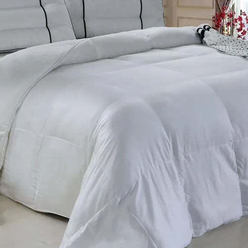 Miniatura 5 de Royal Hotel Bedding Edredón alternativo de plumón de bambú, 300 hilos, relleno con racimos de plumón alternativos, carcasa de tela de bambú