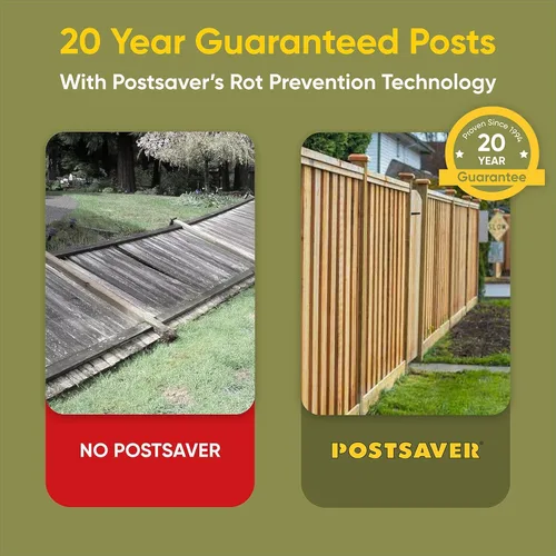 Miniatura 3 de Postsaver Pro-Wrap Standard Paquete de 5 Se adapta a postes cuadrados de 3 x 3 a 4 x 4 pulgadas y redondos de 3 a 5 pulgadas Protector