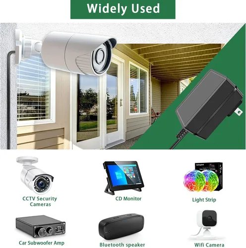 Miniatura 7 de Adaptador de fuente de alimentación de 24 V 1.5 A (36 W máximo) – Convertidor AC/DC clase 2 con 5 puntas para tira LED, CCTV, enrutador, barra