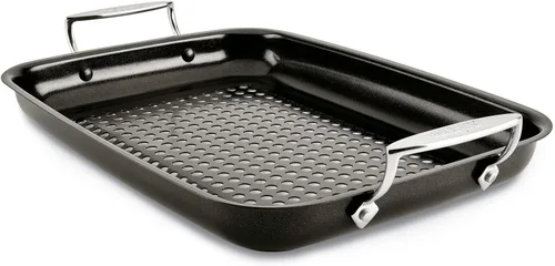 All-Clad Juego de asador antiadherente para exteriores, 15 x 11 pulgadas, apto para horno y parrilla de 500 F, ollas y sartenes, utensilios de