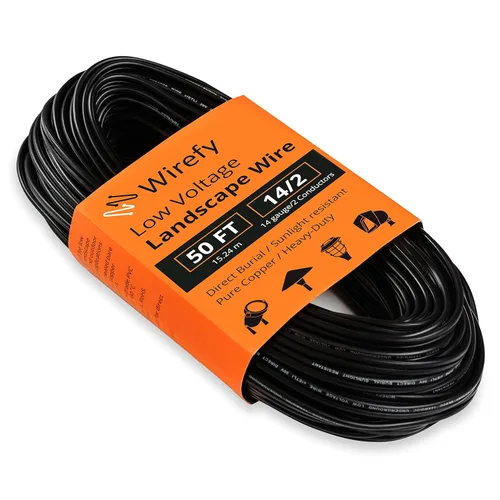 Miniatura 10 de Wirefy Cable de paisaje de bajo voltaje 10/2 de 50 pies Cable de iluminación de paisaje de bajo voltaje Cobre puro Entierro directo al aire