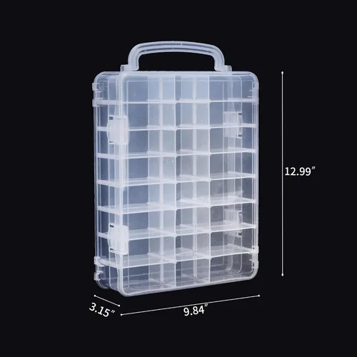 Miniatura 5 de Estuche de almacenamiento de dados para dados DnD con divisores extraíbles con capacidad para hasta 830 dados, estuche para dados DnD con asa, ideal