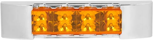 Miniatura 9 de GG Grand General 75170 Luz sellada ámbar/ámbar (6" rectángulo 8 LED, alto/bajo 3 cables)