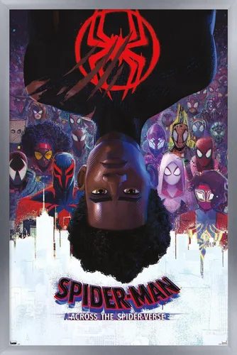 Miniatura 16 de Marvel Spider-Man: Across the Spider-Verse - Póster oficial de pared de una hoja, 34 pulgadas de largo x 22.4 pulgadas de ancho, versión enmarcada