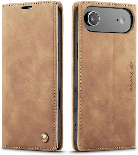 Miniatura 60 de QLTYPRI Para iPhone Air Case Wallet Con Tarjetero, Vintage PU Cuero Kickstand Cierre Magnético A Prueba De Golpes Folio Libro Funda Para IPhone 17