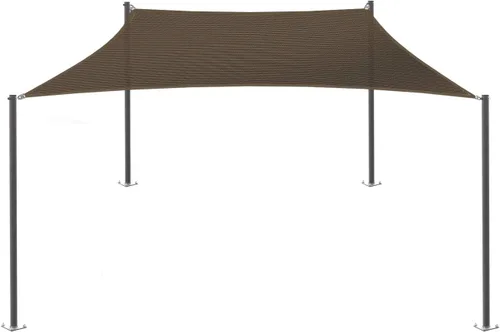 Miniatura 8 de E&K Sunrise 20 x 20 pies Toldo rectangular para sombra con anillo, cubierta de sombra con protección UV, para pérgola, patio, jardín, terraza