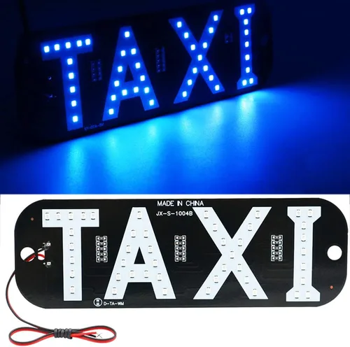Miniatura 6 de 2 unids Taxi Led coche parabrisas cabina indicador lámpara 12V taxi signo bombilla parabrisas taxi guía luces (azul)