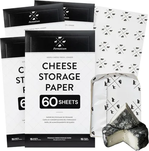 Miniatura 15 de Formaticum - Paquete de 30 bolsas de almacenamiento de queso - Bolsas de papel encerado de 6.25 x 11 pulgadas para mantener el queso o embutidos