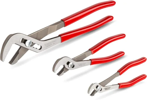 Miniatura 2 de TEKTON Juego de alicates deslizantes de punta angular, 3 piezas (5, 7, 10 pulgadas) PGA16103 Fabricado en Estados Unidos
