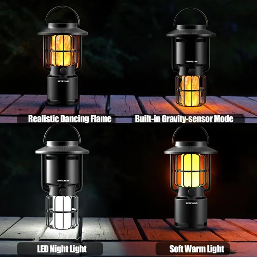 Miniatura 2 de Altavoces para exteriores Bluetooth impermeables, 10 W, inalámbrico, portátil, altavoz con luz de llama LED con atmósfera de antorcha