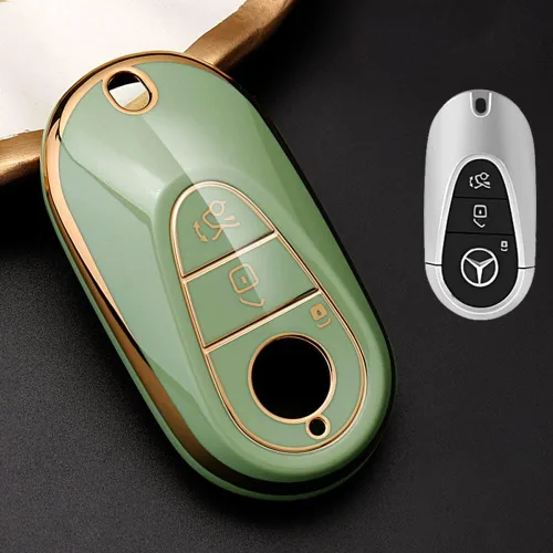 Miniatura 3 de Funda para llavero de automóvil de TPU con llavero para Mercedes Benz W223 S Class S300 S350 S450 S500 2020 2021 Funda para llave de coche