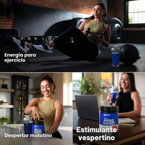 Miniatura 10 de Optimum Nutrition Amino Energy - Polvo energético para antes del entrenamiento con té verde, BCAA, aminoácidos, extracto de café verde, sabor