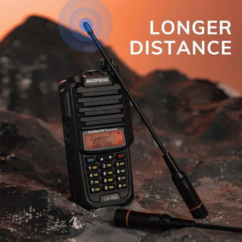 Miniatura 5 de BAOFENG UV-9G GMRS Radio, Radio bidireccional impermeable IP67 para adultos, Escáner y receptor NOAA de largo alcance, Radio recargable portátil