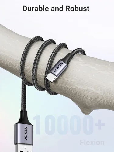 Miniatura 8 de UGREEN Cable USB a USB C, cable Carplay de automóvil USB A a tipo C, cable USB C trenzado de carga rápida compatible con iPhone 16/16 Plus/16