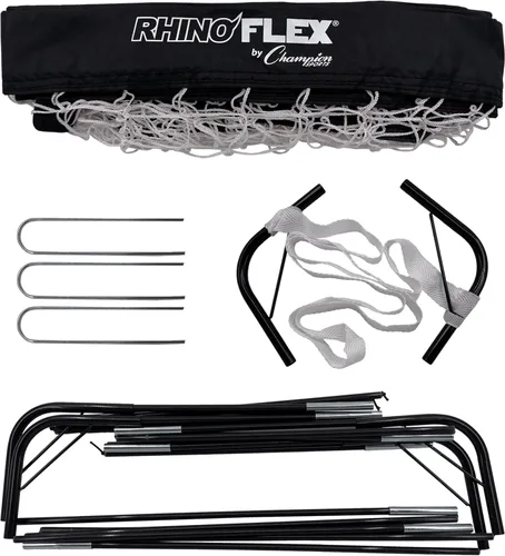 Miniatura 6 de Rhino Flex 4'x 3' Portable Soccer Goal by Champion Sports – Durable, Lightweight, Foldable with Carry Bag and Ground Stakes for Backyard, Park, or
