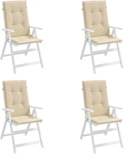 Miniatura 23 de Cojines para silla de jardín con respaldo alto, 2 piezas, color antracita, 47.2 x 19.7 x 1.2 pulgadas, cojines de tela para sillas de comedor