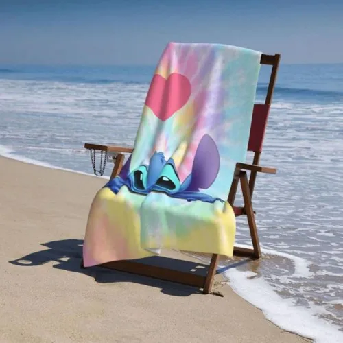 Miniatura 4 de Toalla de playa de microfibra con estampado lindo de 32 x 52 pulgadas, secado rápido, toallas de baño para niños y adultos para baño, invitados