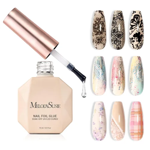 Miniatura 8 de MelodySusie 2 capas superiores de gel mate de 0.5 onzas líquidas, fórmula resistente al polvo, curable UV de larga duración para detalles de pintura