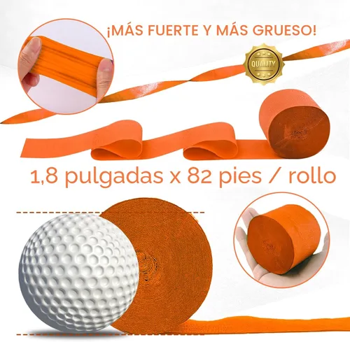 Miniatura 6 de PartyWoo Serpentinas de papel crepé, 8 unidades, 656 pies, paquete de serpentinas de papel crepé colorido arcoíris para graduación, baby shower