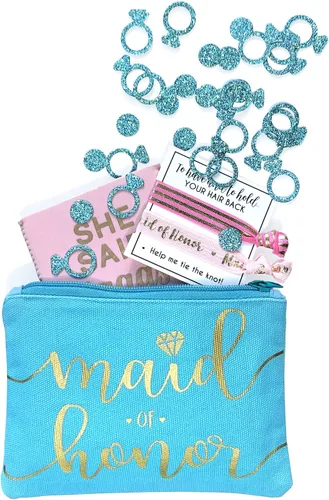 Miniatura 4 de Bride Tribe - Bolsas de maquillaje para despedida de soltera, despedida de soltera, boda, bolsa de artículos de tocador, kit de supervivencia