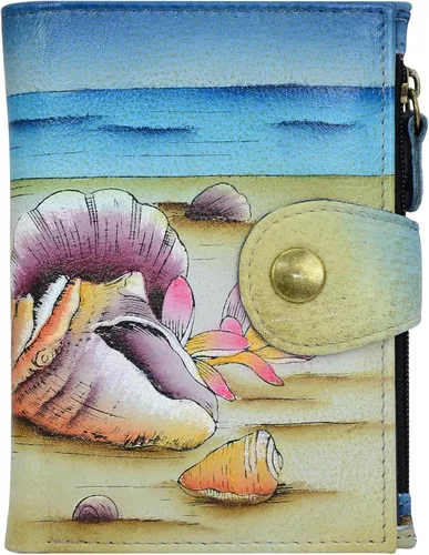 Miniatura 50 de Anna by Anuschka Cartera de mujer pintada a mano de cuero genuino para mujer