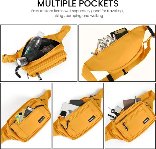 Miniatura 3 de CXWMZY Riñoneras para mujeres y hombres, riñoneras con múltiples bolsillos, gran capacidad, impermeable, casual, para viajes de Disney, ciclismo
