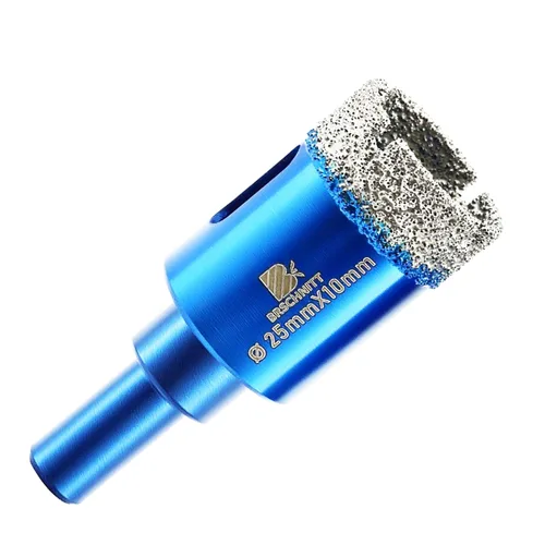 Miniatura 14 de Juego de brocas de diamante seco, BRSCHNITT 1 1/4 Pulgadas (32mm) Sierra de agujero de diamante con vástago redondo para azulejos de porcelana