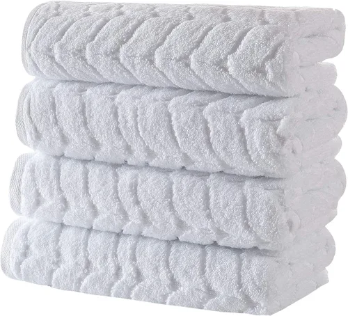 Miniatura 47 de BAGNO MILANO Toallas de baño de algodón turco, toallas de mano, juego de toallas de lujo de felpa suave de la colección jacquard