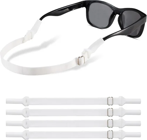 Miniatura 19 de lvvfit Correas de lentes para niños (6.5 a 10 pulgadas), correa ajustable para lentes de sol deportivas, correas de soporte para anteojos para niños