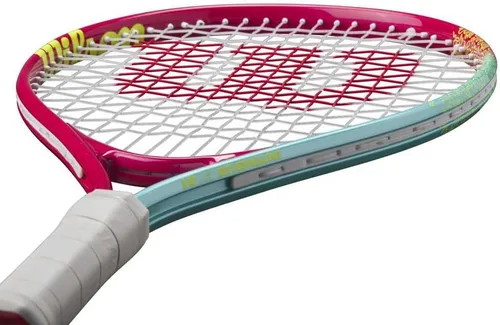 Miniatura 5 de Wilson Intrigue Junior 21 Girls Tennis Racket Red/Yellow Strung 205g L