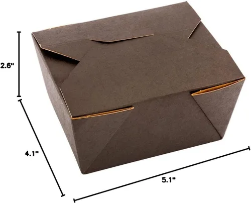 Miniatura 16 de Restaurantware Bio Tek - Cajas para llevar de 30 onzas, 200 loncheras para llevar, cierre de tabulación, resistentes al calor, desechables, de papel
