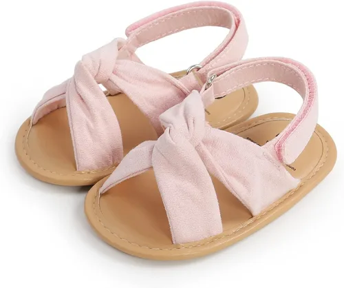 Miniatura 30 de Sandalias de verano para bebés, niñas y niños, unisex, antideslizantes, suela suave, transpirable, para primeros pasos, zapatos de playa al aire