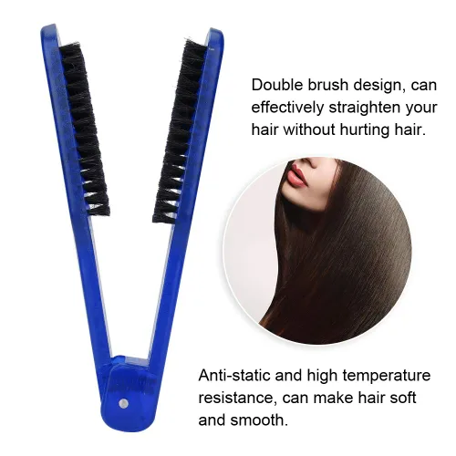 Miniatura 2 de ZJchao Cepillo para el pelo, cepillo de doble cara, alisador de pelo, alisador antiestático, peine para mujeres y hombres, adecuado para el hogar