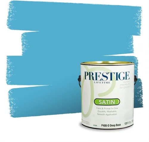 Miniatura 1605 de Pintura Exterior + imprimación PRESTIGE, todo-en-uno, 1 galón, acabado mate, color comparable al Valspar* Royal Gray* VS151-Gris real