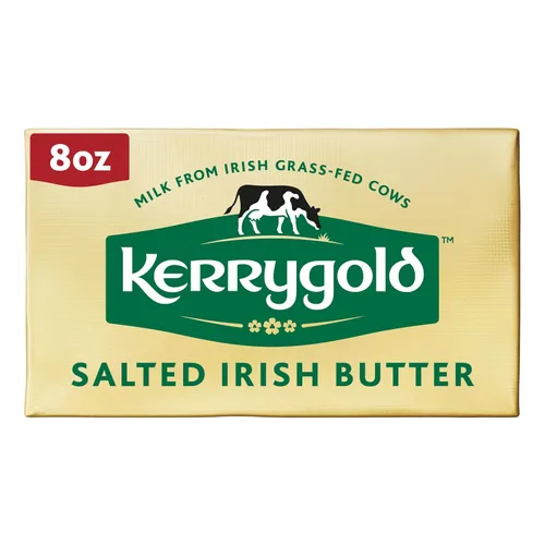 Kerrygold - Mantequilla irlandesa auténtica, con sal, 8 onzas.