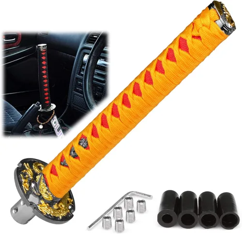 Miniatura 38 de EZAUTOWRAP Espada Samurai 5.9 pulgadas., 10cm, Negro Blanco