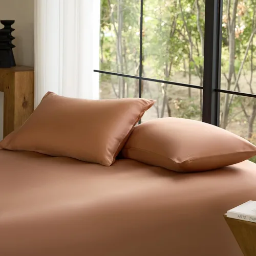 Miniatura 15 de Juego de fundas de almohada DOZ, 100% viscosa derivada del bambú, cultivada orgánicamente, extremadamente suave, sedosa, transpirable, refrescante
